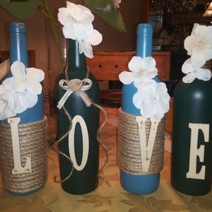 Beautiful Hand Crafted Wine Bottles